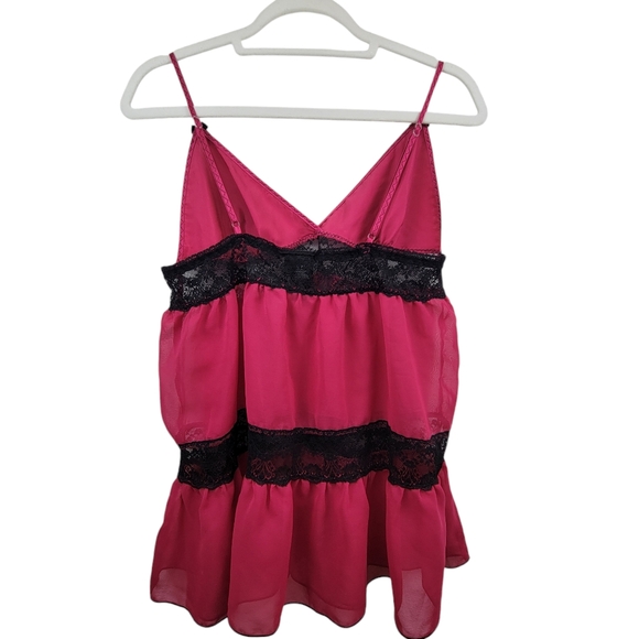 Secret Treasures Pink and Black PJ Top Size Medium - Picture 2 of 7